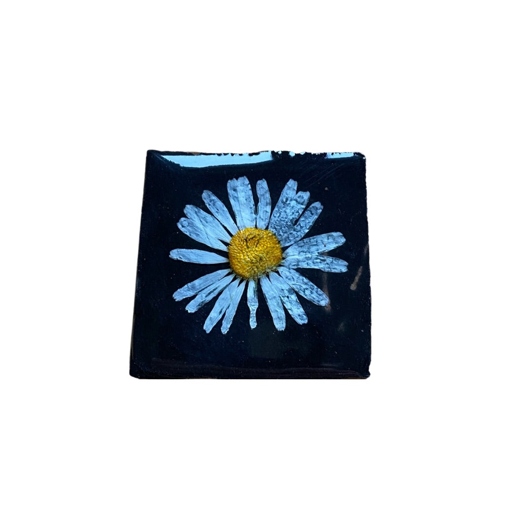 Flowertile zwart - Margriet