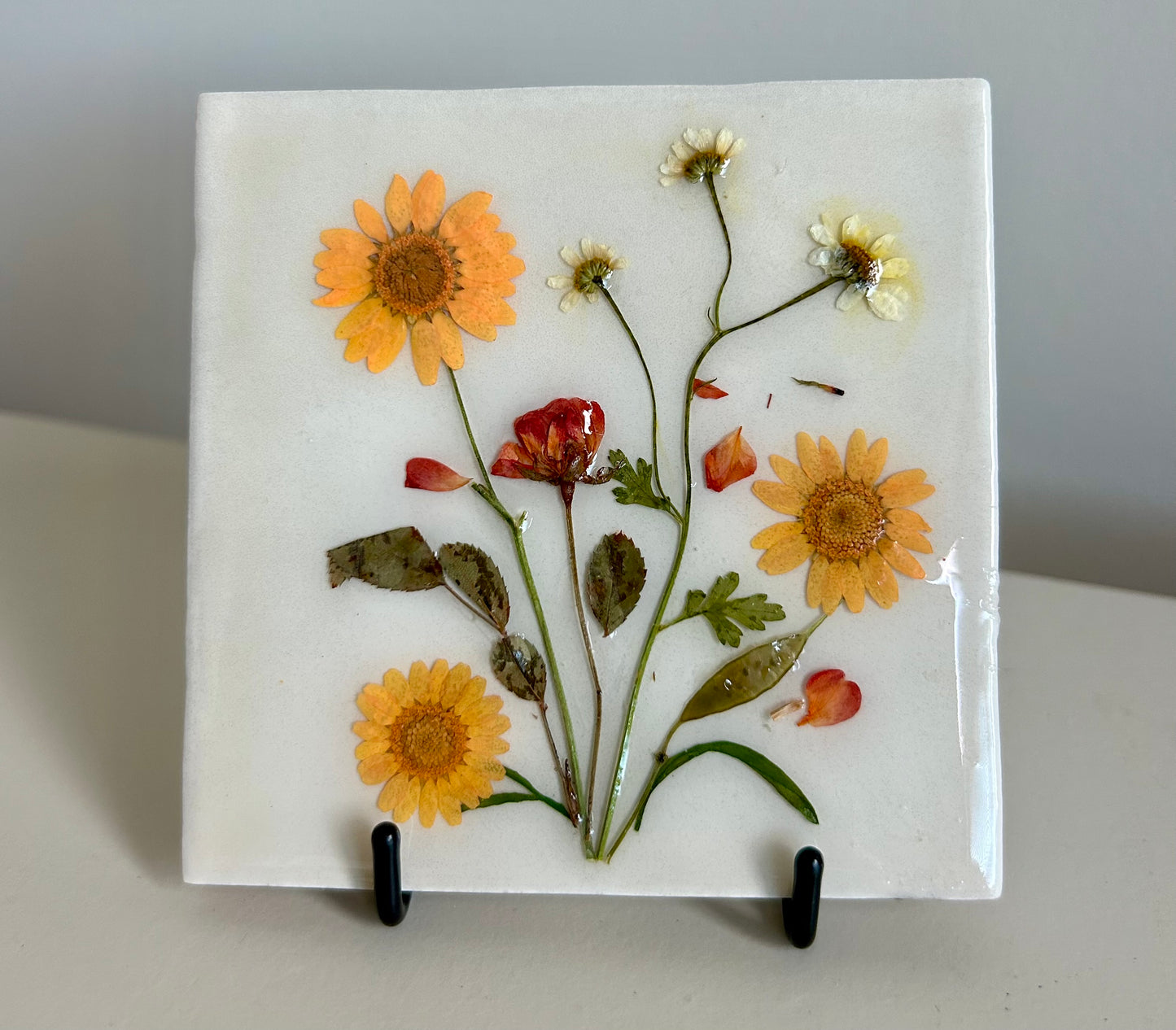 Flowertile bloem beige