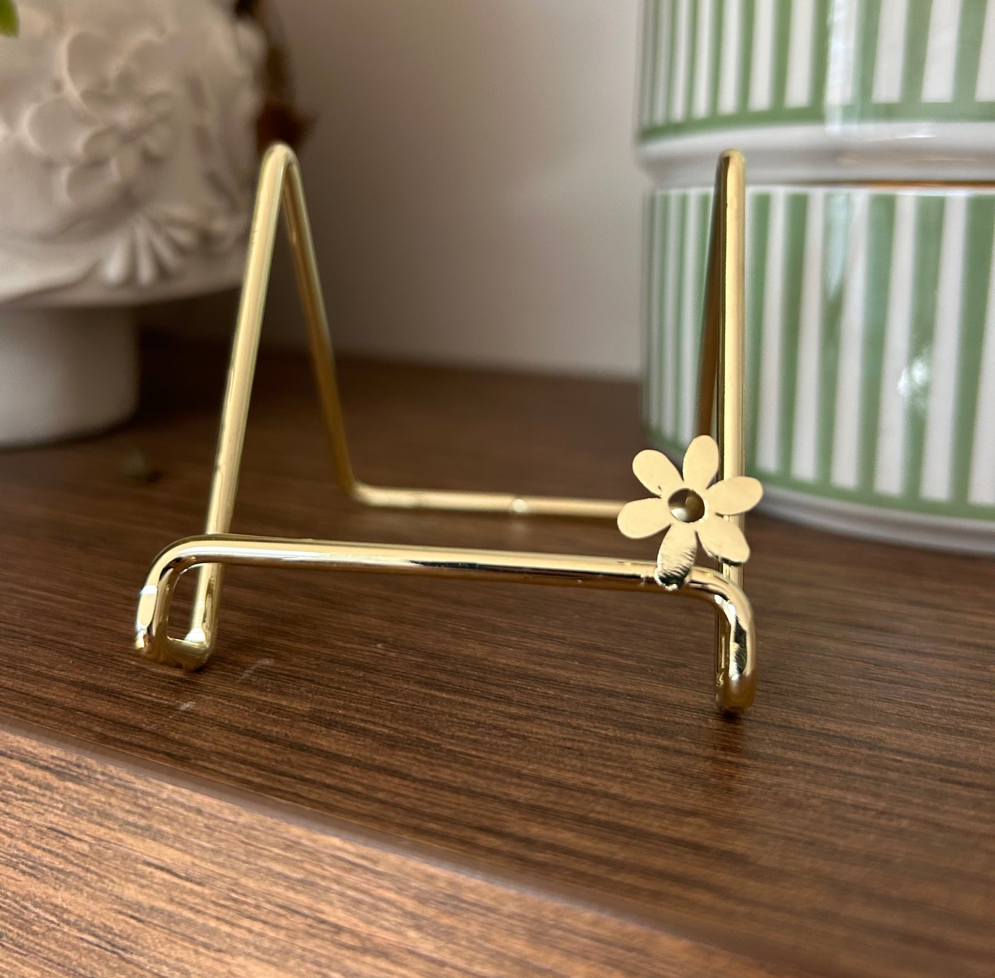 Gouden tegel standaard bloemetje