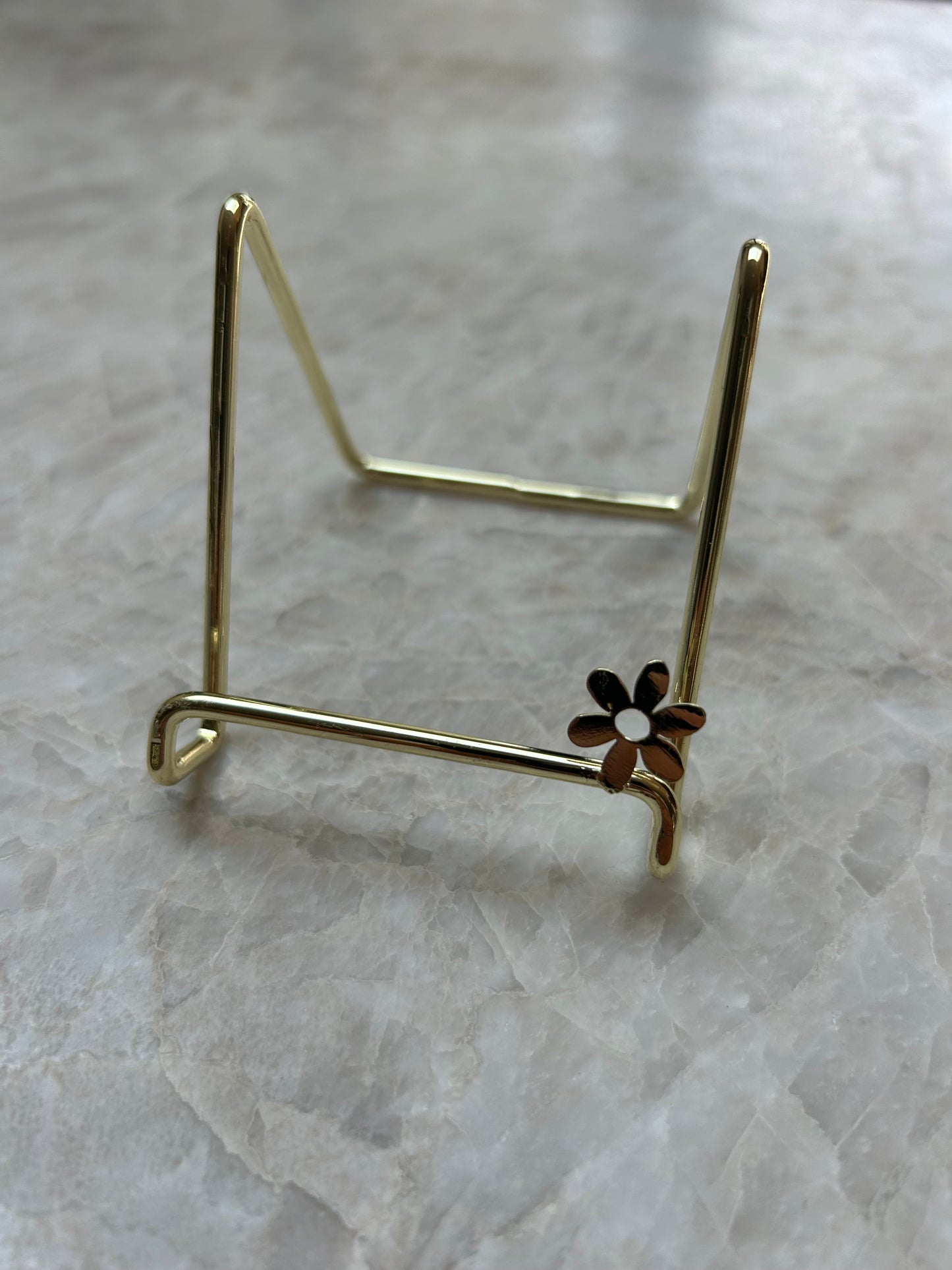 Gouden tegel standaard bloemetje