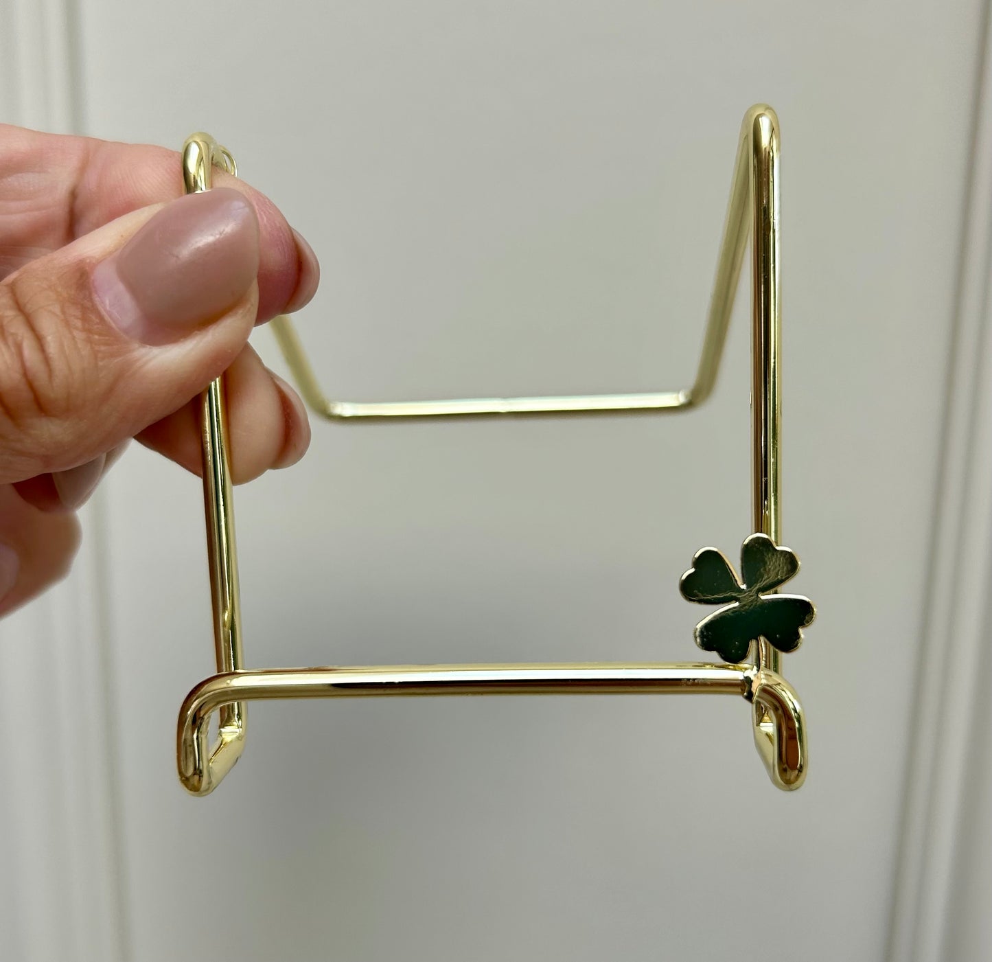 Gouden tegel standaard klavertje