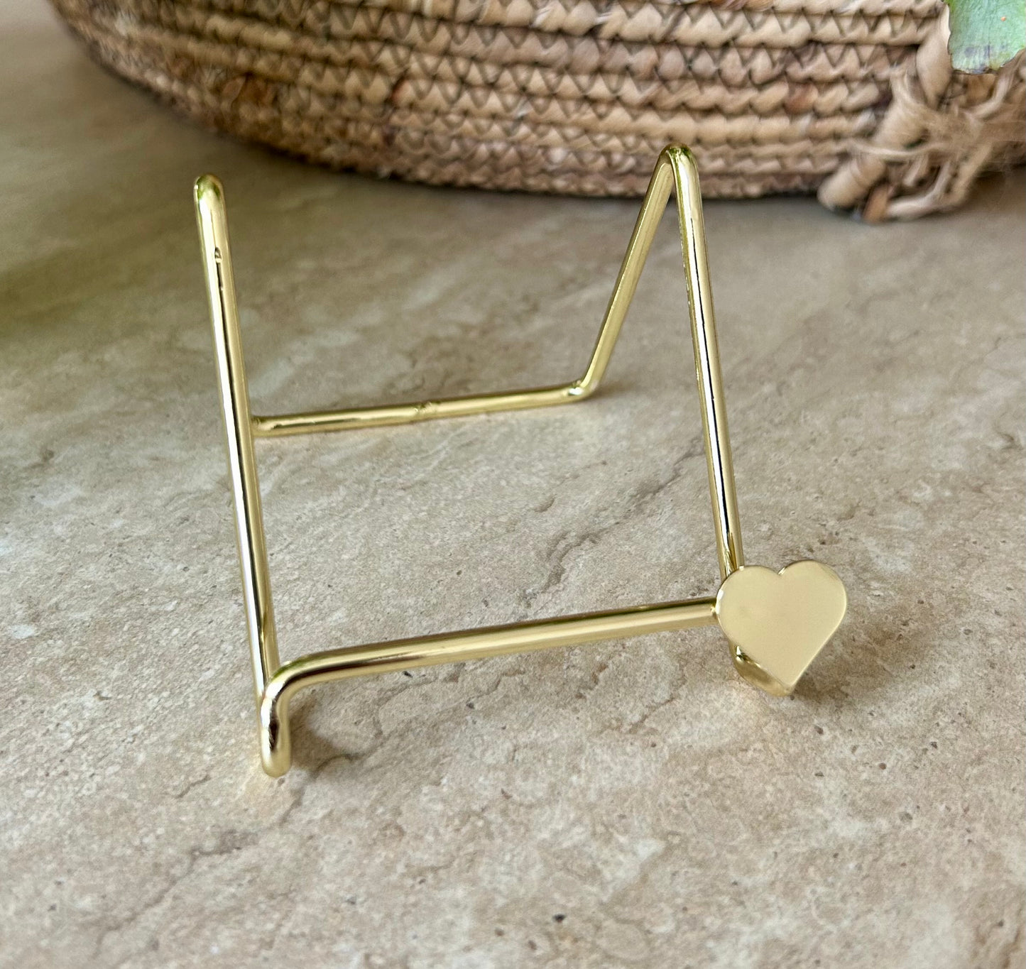 Gouden tegel standaard hartje