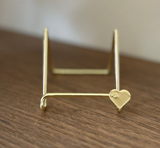 Gouden tegel standaard hartje