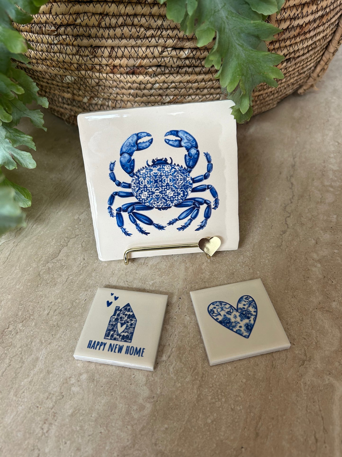 Mini Delfts blauw tegeltje hartje