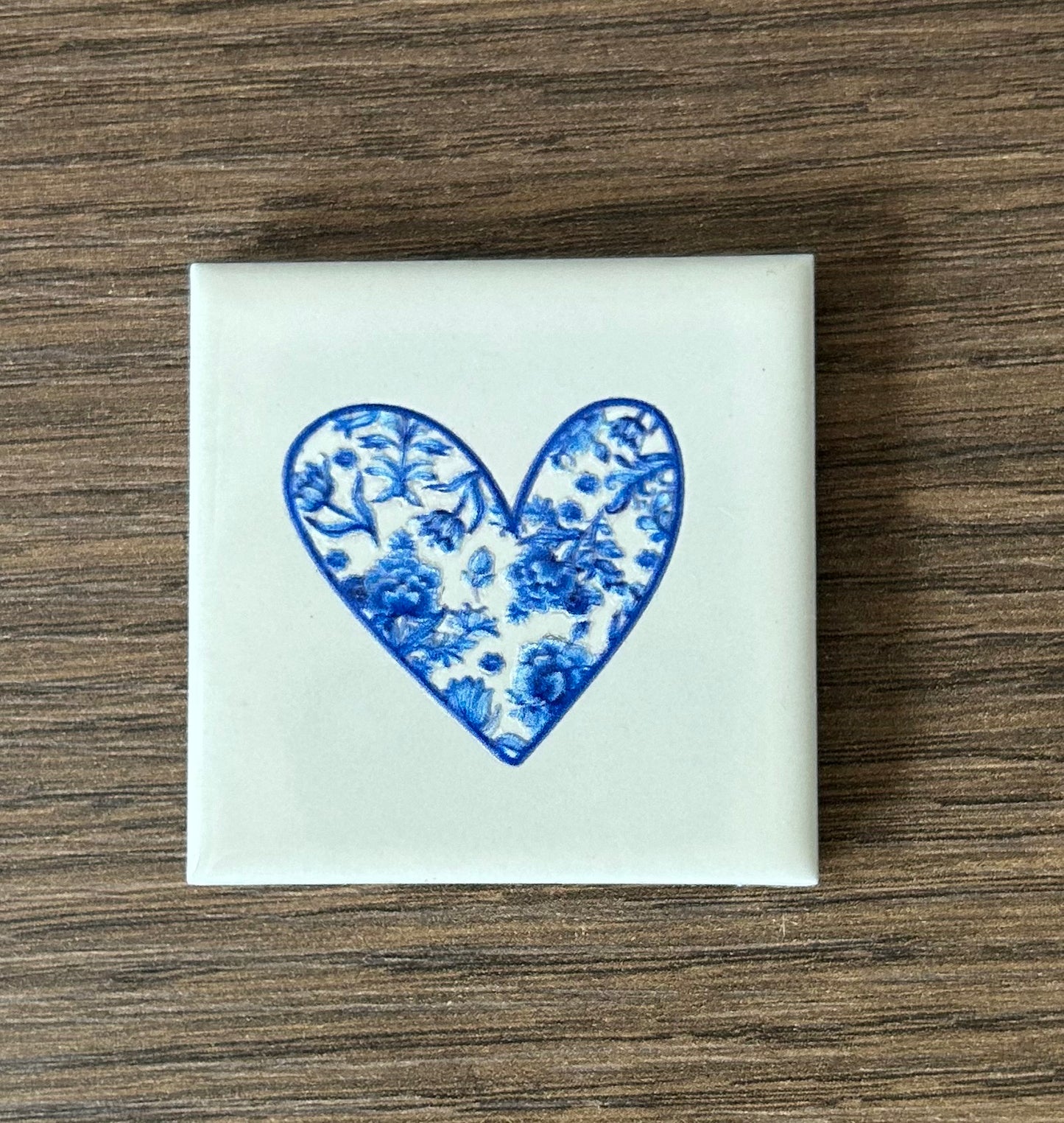 Mini Delfts blauw tegeltje hartje