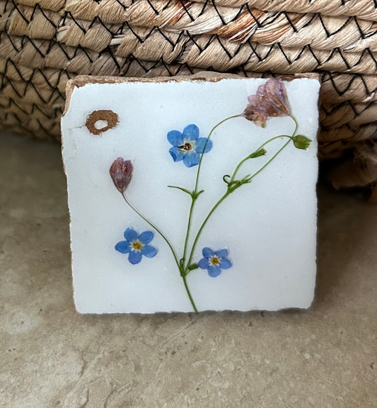 Tegeltje vergeet me nietjes