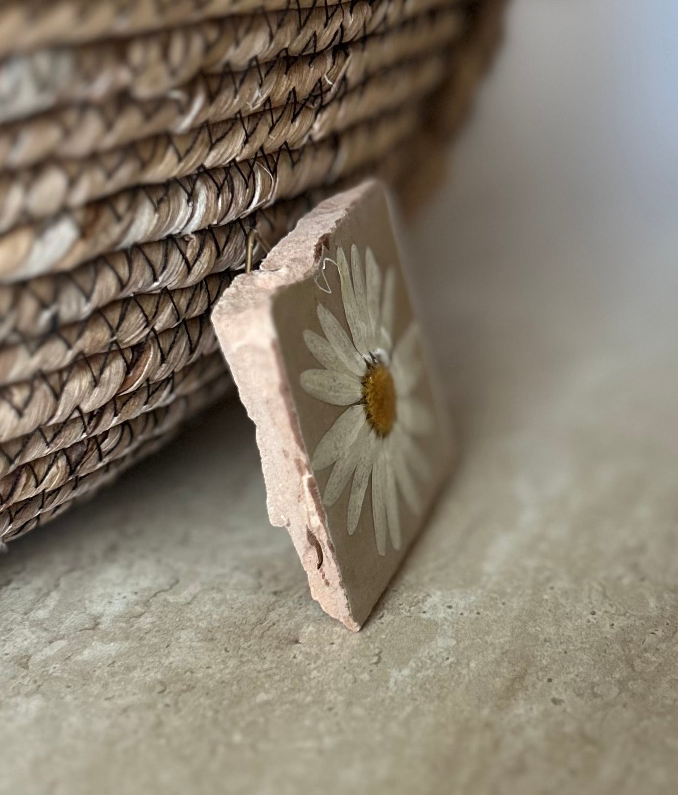 Flowertile beige tegel Margriet