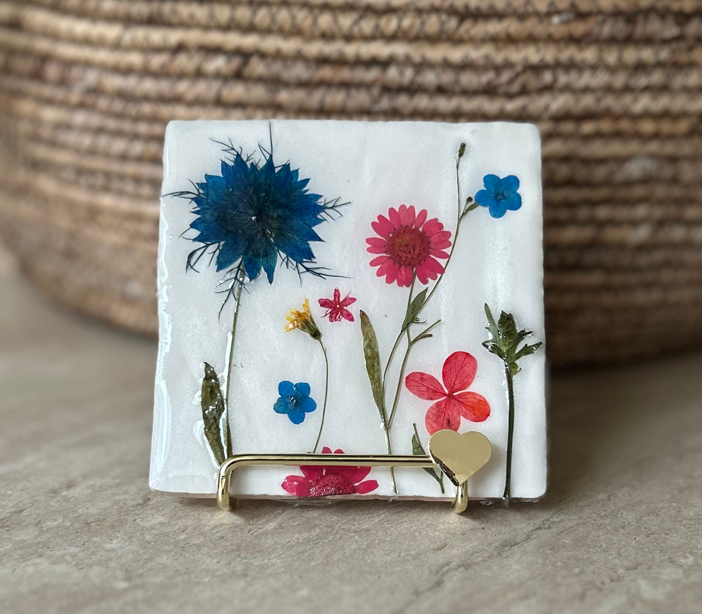 Flowertile vergeet me nietjes