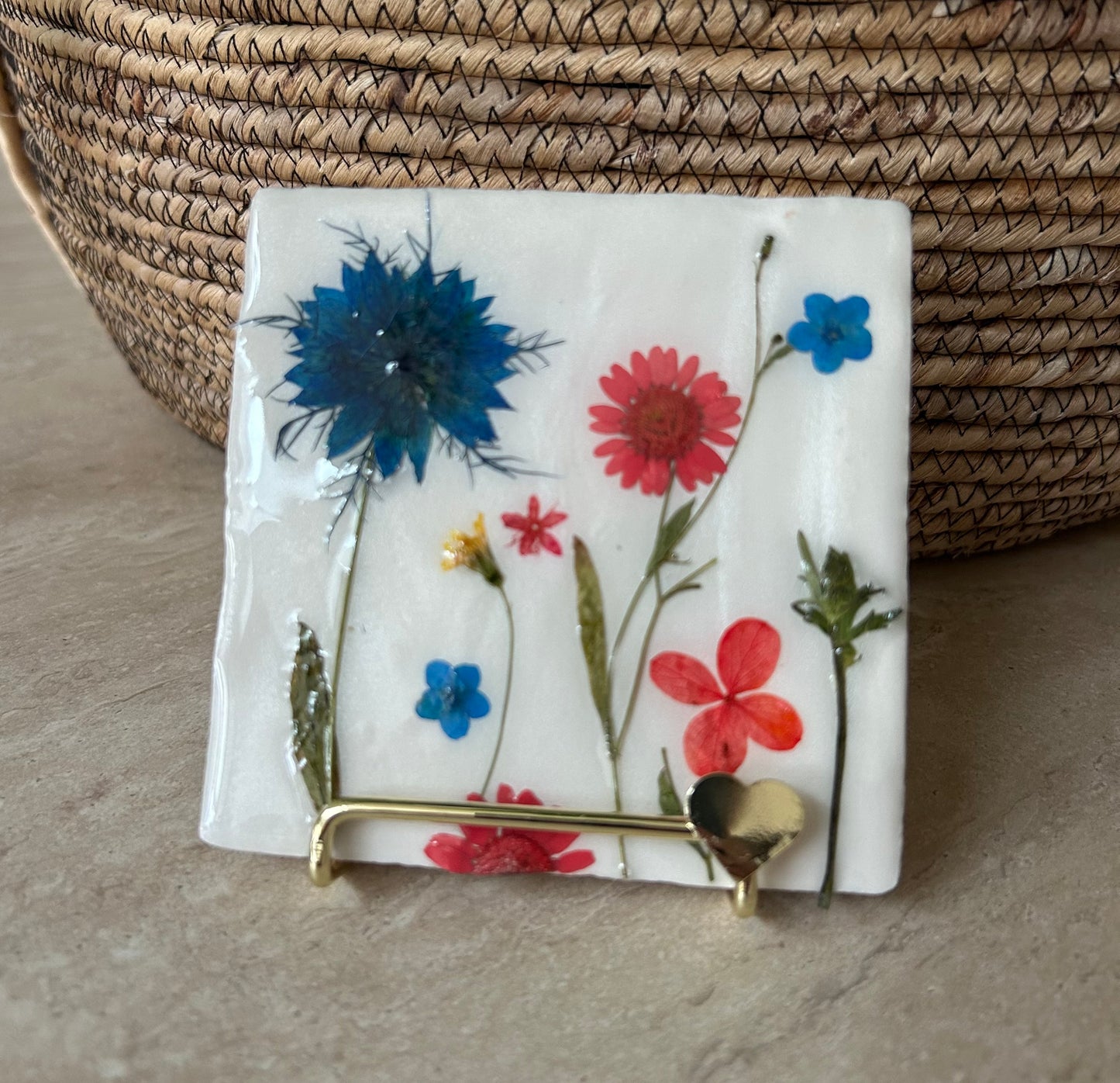 Flowertile vergeet me nietjes