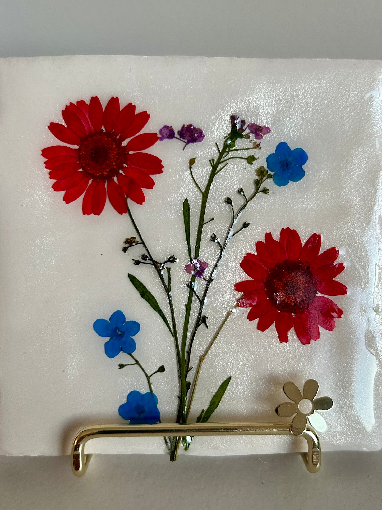 Flowertiles margrietjes & vergeet me nietjes