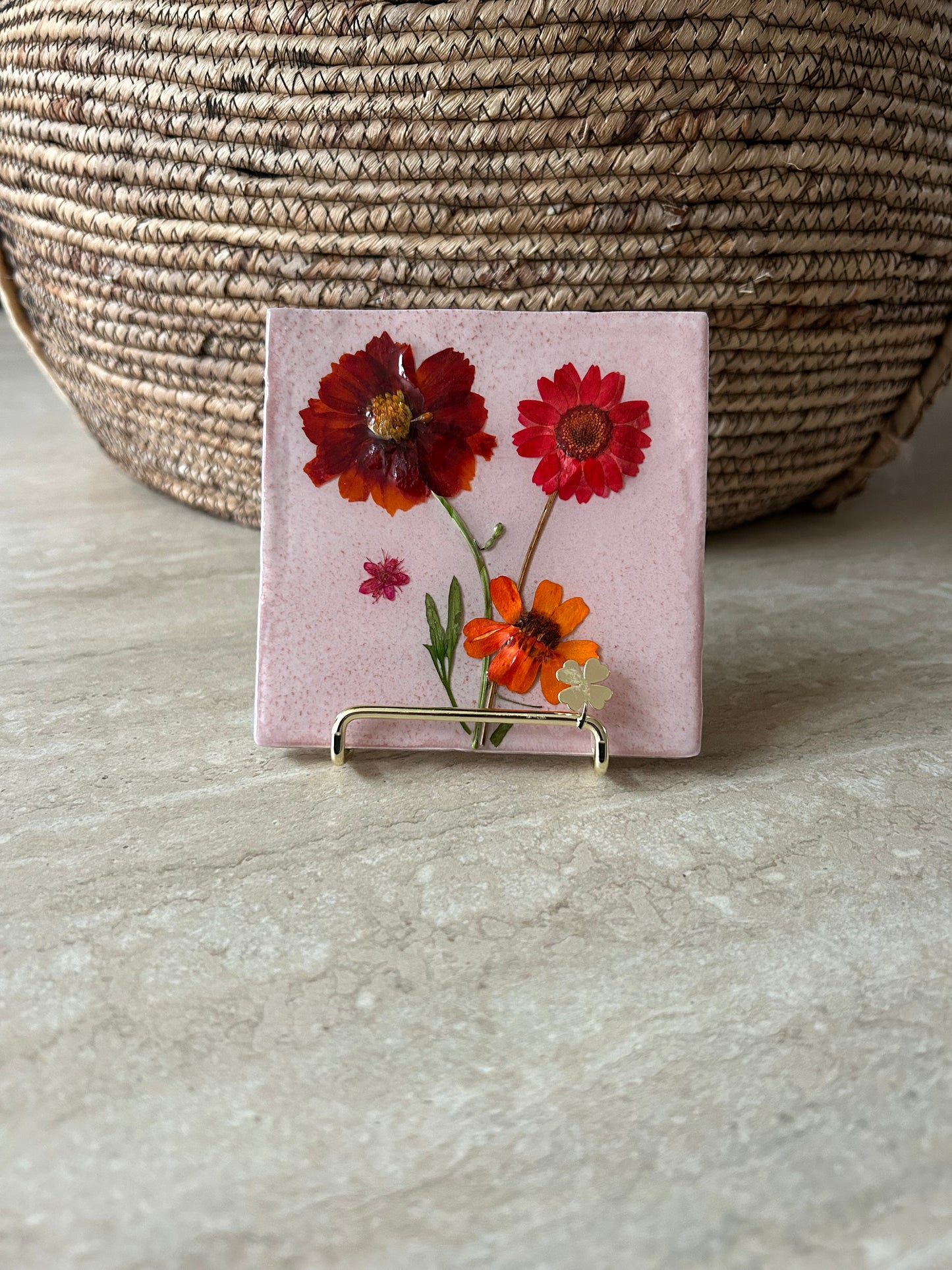 Flowertile roze 1