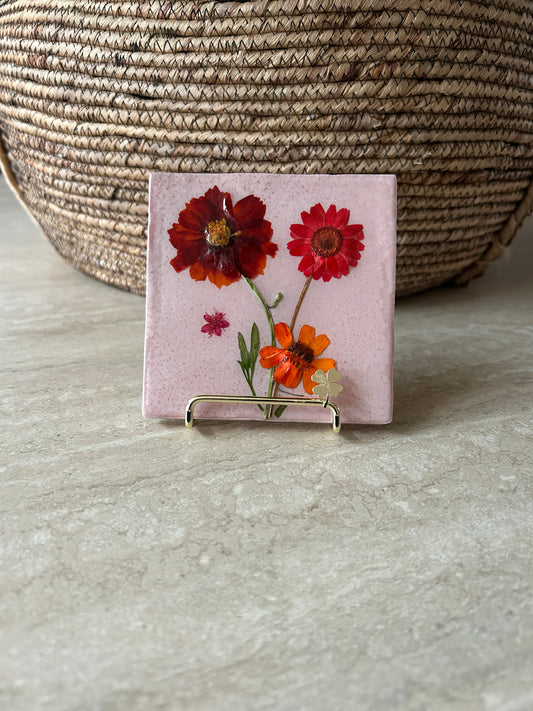Flowertile roze 1