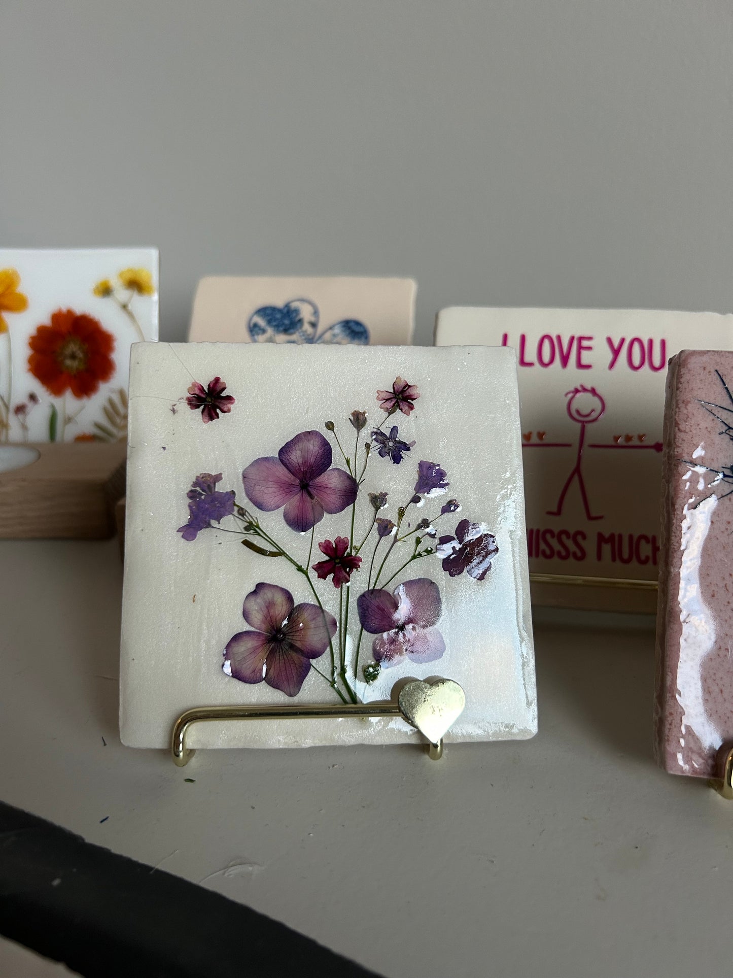Flowertile mix paars
