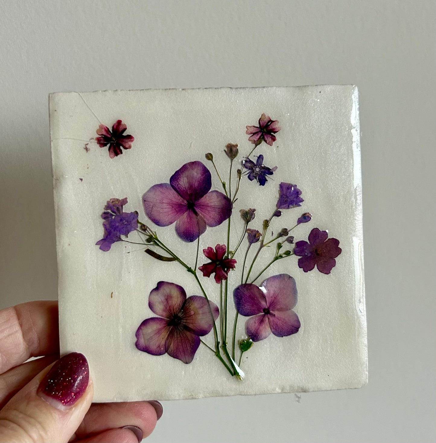 Flowertile mix paars