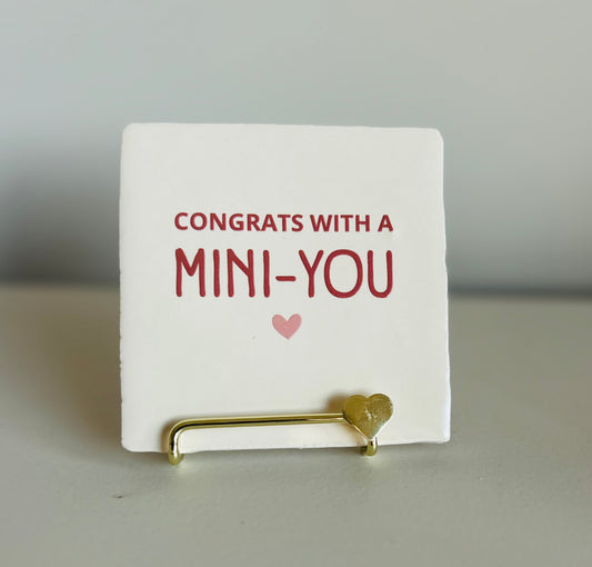 Tegel congrates with a mini You