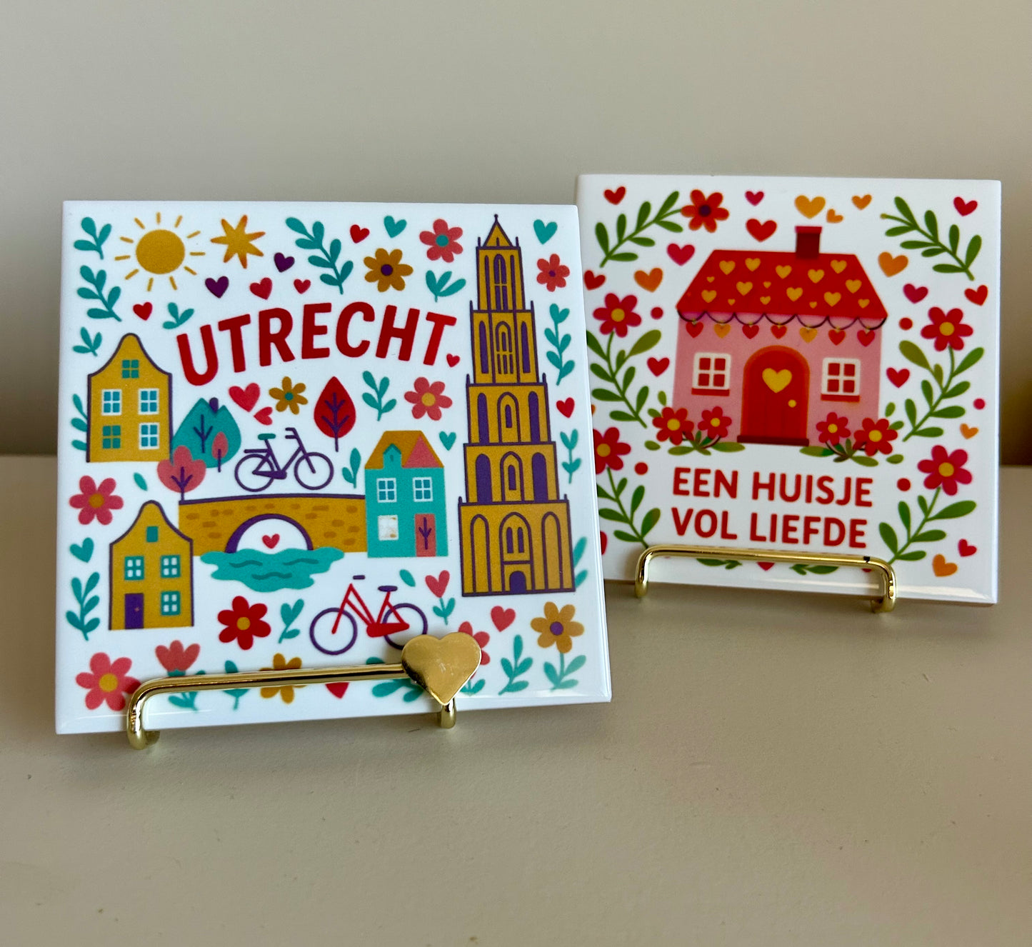 Cupdesign tegel Utrecht rood