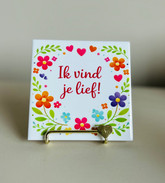 Tegel ik vind je lief!