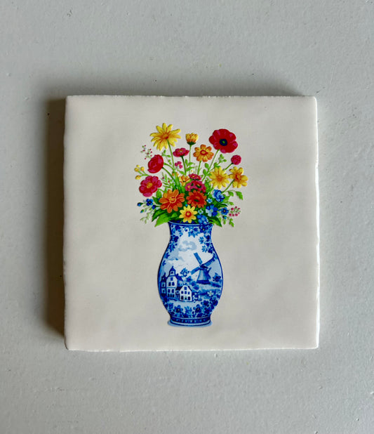 Vaas met bloemen